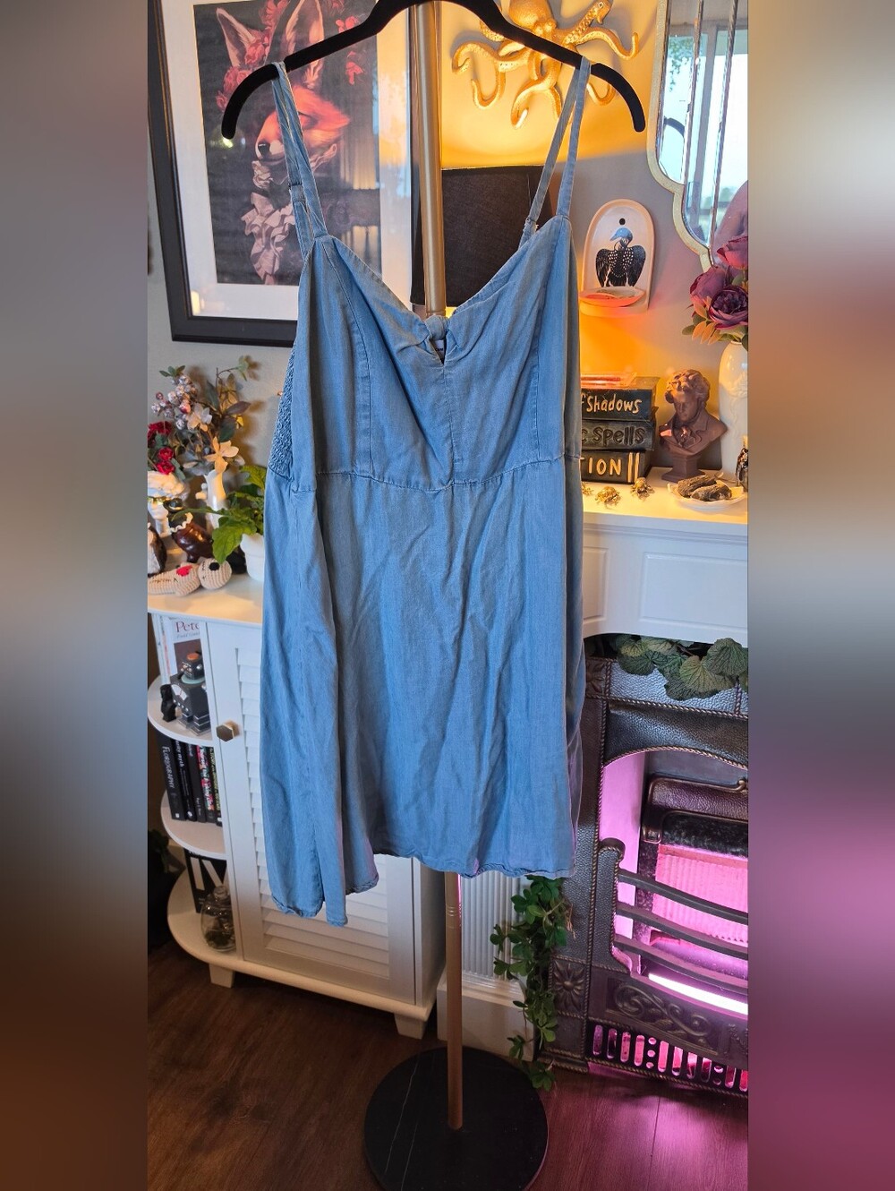 Old Navy Light Blue Smocked Cami